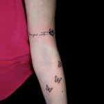 kis pillangó tetoválás butterfly tattoo Budapest