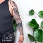 Kovács Júlia tattoo artist Ink Man Tattoo Studio Budapest geometric arm tattoo tetoválás