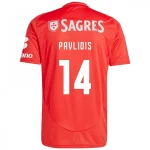Vangelis Pavlidis Benfica 2024/25 Home Jersey by Adidas