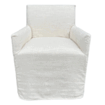 comfortable slipcovered side chair