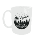 Decoratieve Kersttheemok met winterlandschap en 