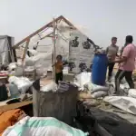 La Défense civile de la bande de Gaza dénonce le bombardement
