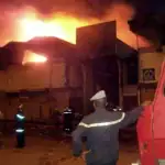 Incendie au marché central
