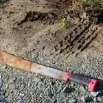 femme frappée à coups de machette