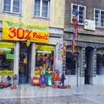 Bild Fassade beim Ausverkauf des Ladens