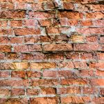 Brick Wall with improper cleaning