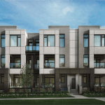 Exterior Rendering of Unity Towns in Markham