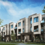 Exterior Rendering of Unity Towns in Markham
