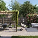 Rendering of Backyard at Five Creeks Estates