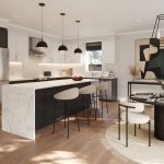 Rendering of Kitchen at Five Creeks Estates