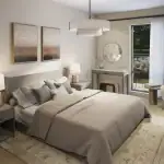 Interior Rendering of Modtera Towns Bedroom