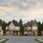 Rendering of The Valley Woodbridge Streetscape of Detached Homes