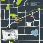 A detailed area map of Summersides Village in Pelham, showing nearby amenities in Fonthill, local transit routes, and proximity to St. Catharines, Niagara Falls, and the Steve Bauer Trail.