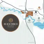 Location map for Black Birch Heights at Taza Park, showing its proximity to Glenmore Reservoir, Mount Royal University, Weaselhead Flats, and major Calgary roadways.