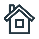 home house icon dark blue black logo