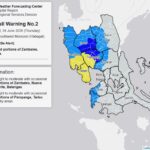 Heavy Rainfall Warning Raised in Parts of Central Luzon as Southwest Monsoon Intensifies