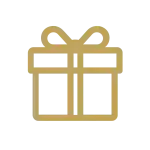 Gift box icon representing regularly updated and verified casino bonus deals