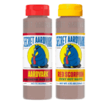 Bottle of Habanero and Red Scorpion Hot Sauce