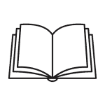 Open book icon representing mindfulness, reading, or educational content for Soulstice Living, emphasizing holistic wellness and personal growth.