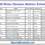 2026 Winter Olympics Biathlon Schedule