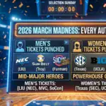 March Madness Auto-Bid Tracker