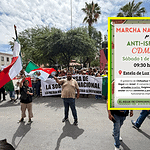 Protesta nacional contra Israel por acuerdo con Chihuahua