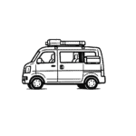 スズキエブリィ車中泊使用の画像