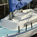 Referenzen 73 Terramore-Bodendesign Segelboot Beschichtung Mikrozement+PU, nachher