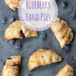 Blueberry Hand Pies are a delicious mini-pie dessert made with fresh blueberries. This easy recipe is the perfect snack. #blueberryrecipe #pie #blueberrypie