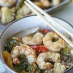 This quick and easy Asian Sheet Pan Shrimp dinner is perfect for Fish Fridays during the Lenten season. #wpseafood