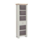G8292 SALCOMBE GREY SLIM BOOKCASE