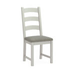 G8308+G8133 SALCOMBE GREY DINING CHAIR W GREY CUSHION