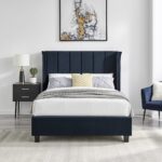 Limelight Polaris Bedstead in Navy Recycled Fabric