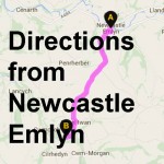 Find us when coming from Cardigan