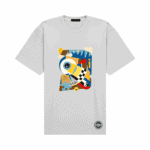 Koszulka oversize unisex 210 g „PERCEPCJA”, stan Obecność, Vibes Goods