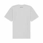 Koszulka oversize unisex 210 g „PERCEPCJA”, tył, stan Obecność, Vibes Goods