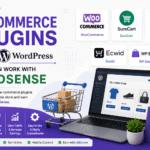 Top WordPress e-commerce plugins including WooCommerce, SureCart, Easy Digital Downloads, Ecwid and WP EasyCart that can work with AdSense