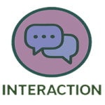 Child interaction and learning icon