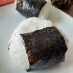 Onigiri close up picture