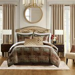 Croscill Classics Galleria 4 Piece Comforter Set in Brown, King CCL10-0014