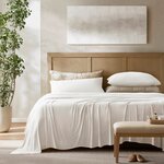 Harbor House Cooling Stretch Jersey Sheet Set in White, Split King HHD20-1898