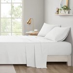 Intelligent Design Microfiber All Season Soft Touch Sheet Set in White, King ID20-146