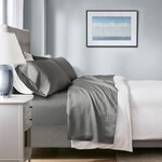 Madison Park 1000 Thread Count HeiQ Smart Temperature Cotton Blend 4 PC Sheet Set in Charcoal, Cal King MP20-8934