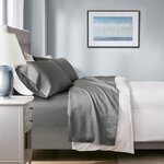 Madison Park 1000 Thread Count HeiQ Smart Temperature Cotton Blend 4 PC Sheet Set in Charcoal, Full MP20-8931
