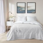 Serta Fleece to Sherpa Heated Blanket in Light Grey, Full ST54-0138