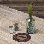 Cumberland Stenciled Moose Jute Trivet 8