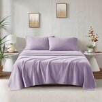 True North by Sleep Philosophy Micro Fleece Sheet Set in Lavender, Twin XL SHET20-796