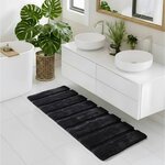 Madison Park Tufted Pearl Channel Rug in Black, 24x58" MP72-8459