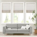 Madison Park Kyler Linen Blend Light Filtering Cordless Roman Shade in Natural, 35x64" MP40-7982