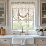 Madison Park Lana Floral Window Panel in Neutral, 42x63" MP40-9015